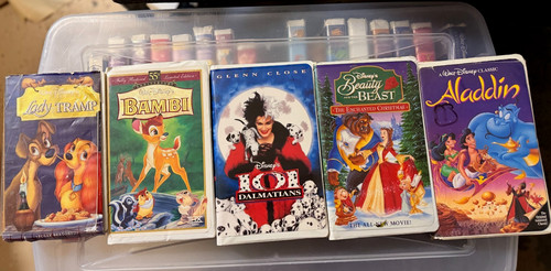 Vhs disney tapes lot - vhs,